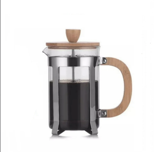 French Press - فرنش بريس بمقبض خشبي