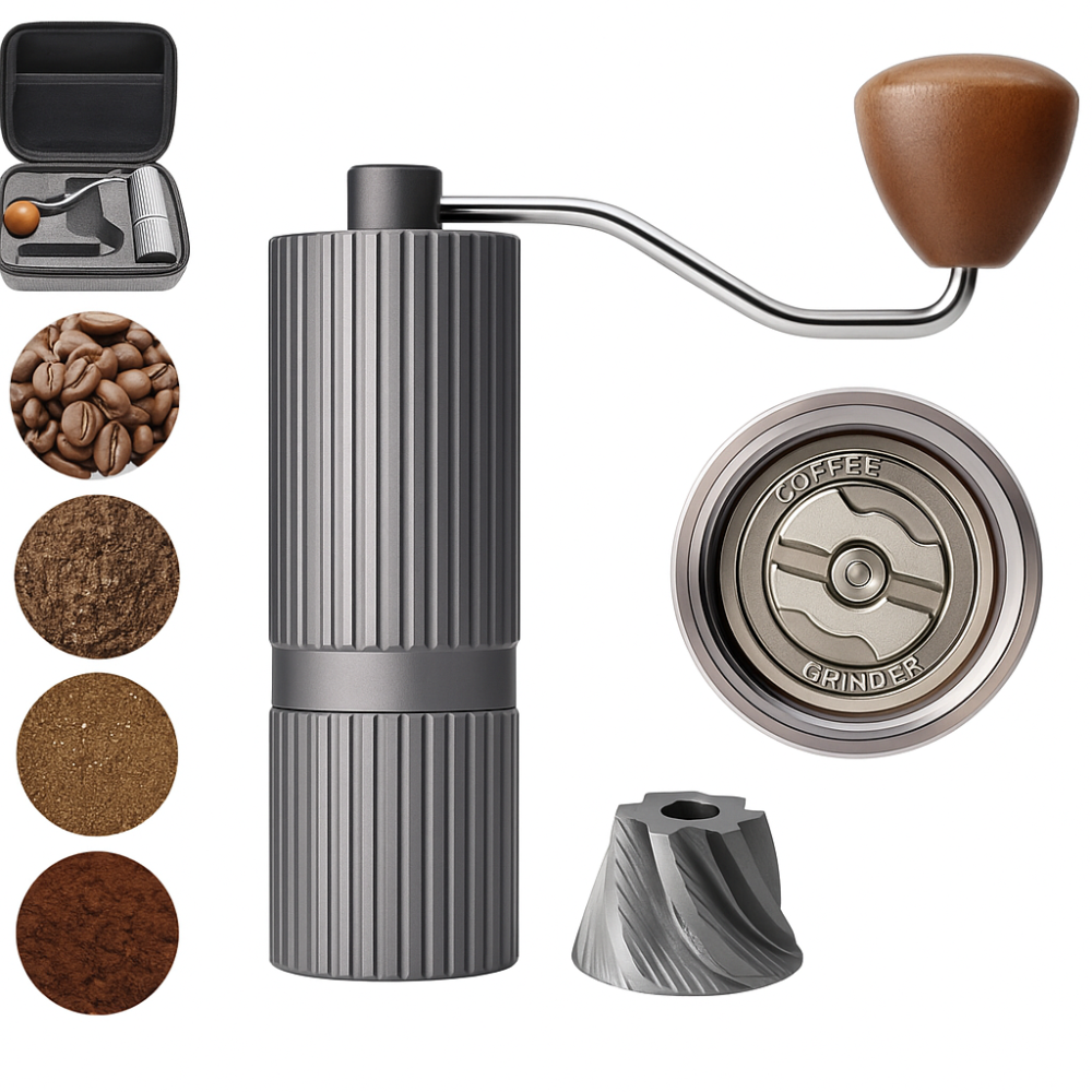 طاحونة قهوة يدوية شبيه تايمور احترافية دايموند تريس ستيل