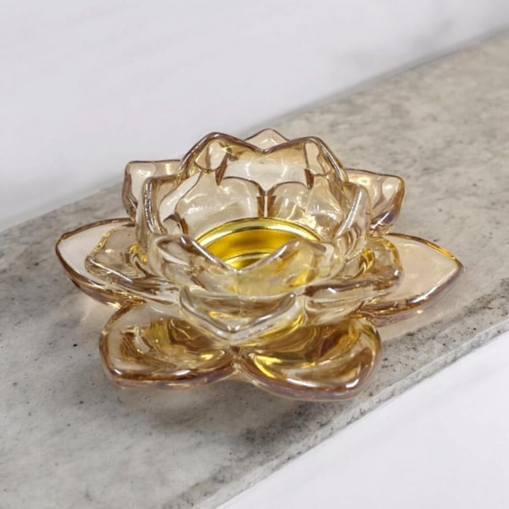 مجموعة 12 من المباخر كريستال بتصميم وردة انيقة