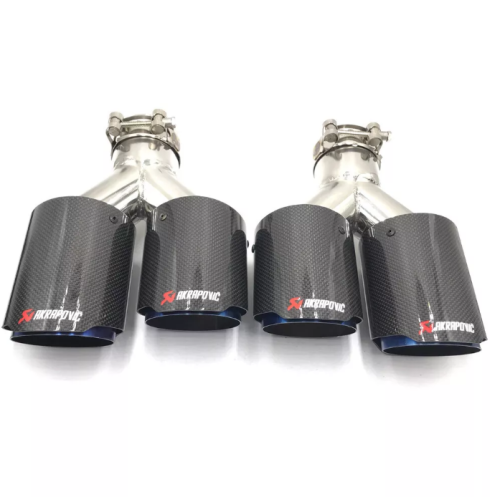 زوج مخارج شكمان كاربون AKRAPOVIC