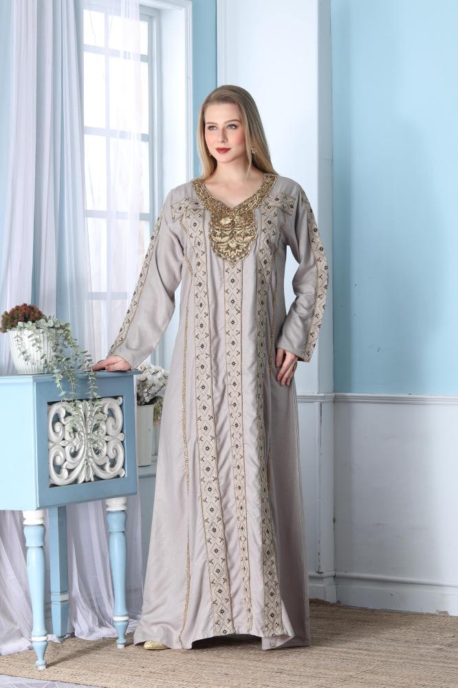 جلابية ستاتي لون موف فاتح