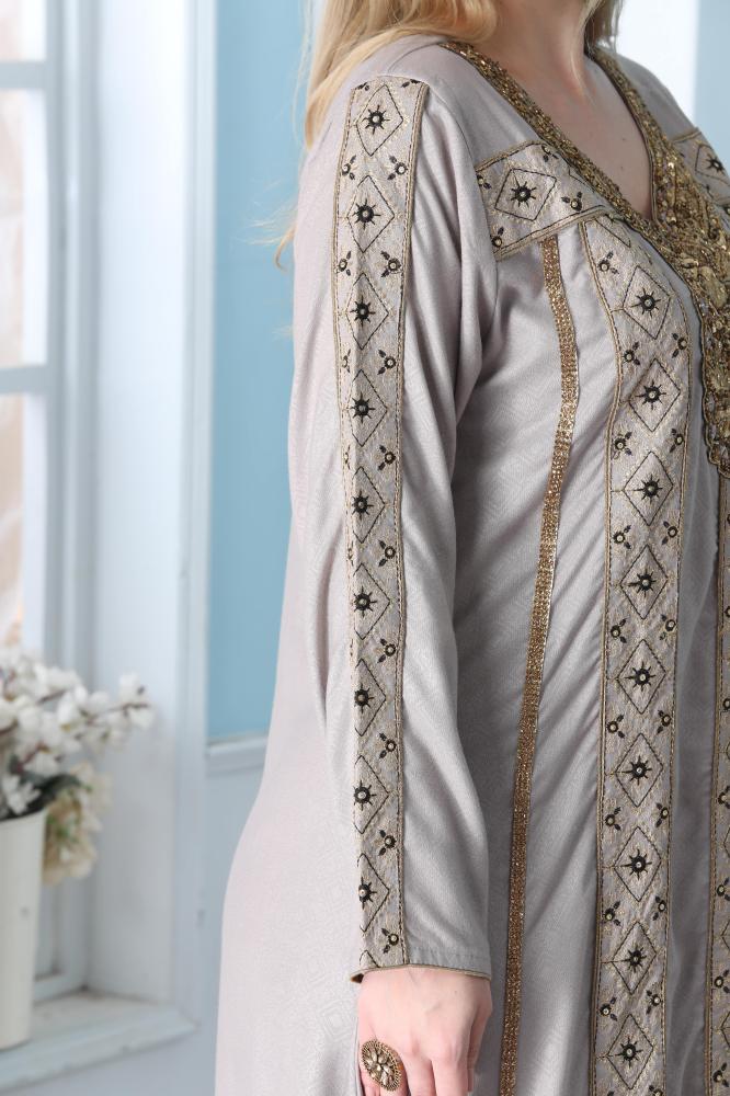 جلابية ستاتي لون موف فاتح