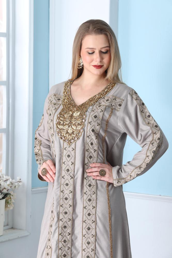 جلابية ستاتي لون موف فاتح