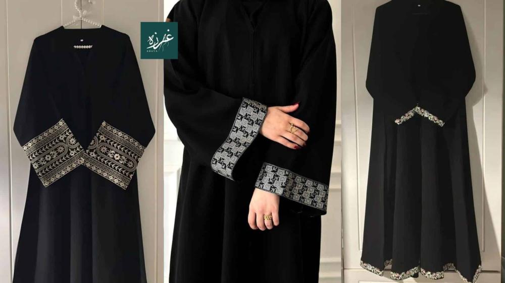 عبايات تطريز خفيف