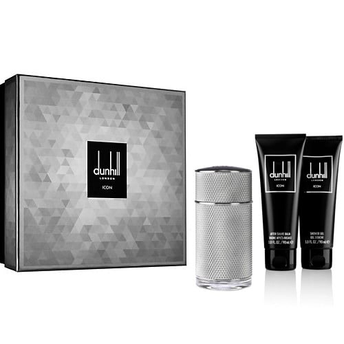 طقم دنهل ايكون الفضي او دو بارفيوم للرجال عطر 100م...