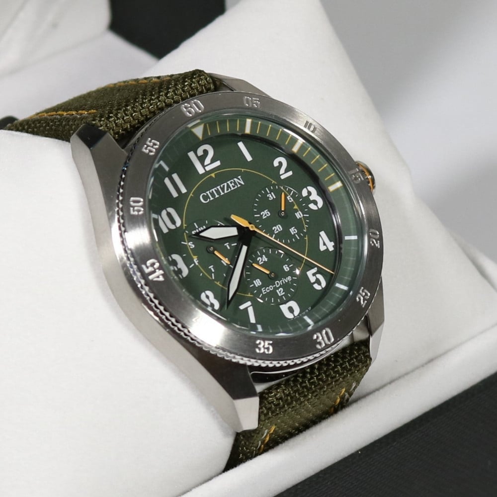 Citizen eco drive hot sale green band