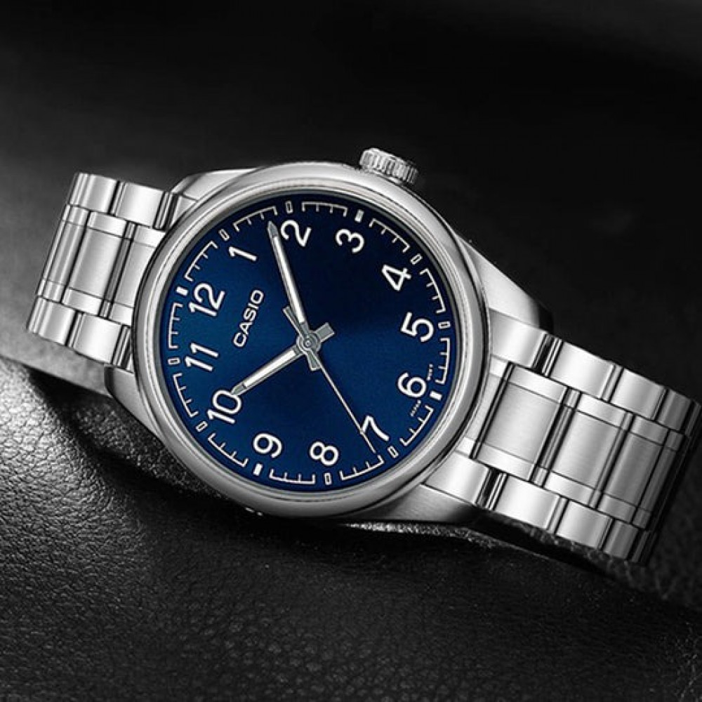 Casio Men's Analog Watch MTP-V005D-2B4 Silver Stainless Steel Watch - Noor For World Watches