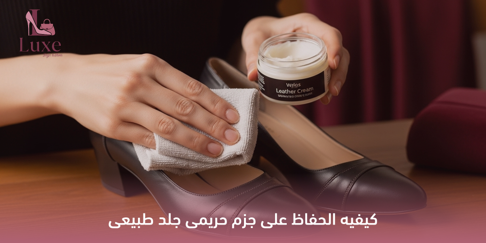 جزم حريمى جلد طبيعى