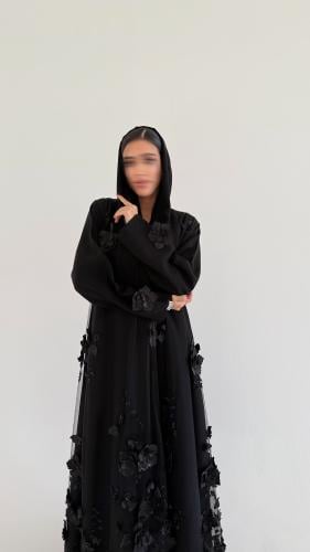 تسليم فوري Floral Abaya