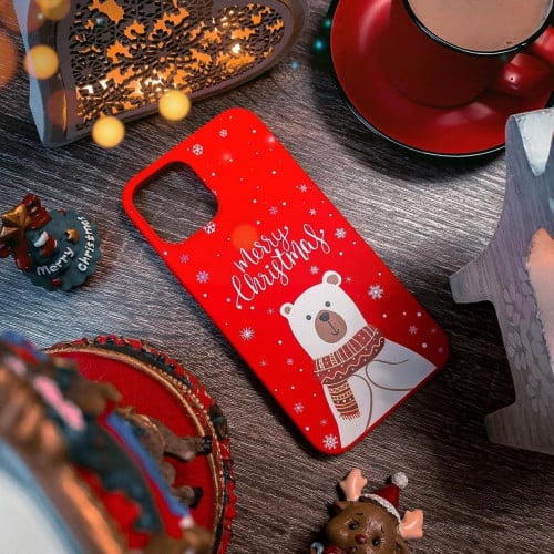 كفر ايفون برسمة دب كريسماس