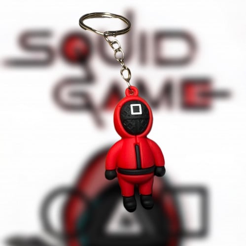 ميدالية لعبة الحبار مربع