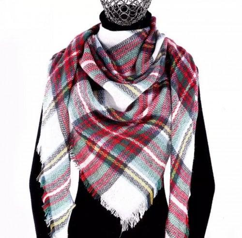 شال شتوي بالوان جميله