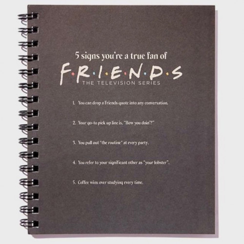 دفتر فريندز باللون الاسود