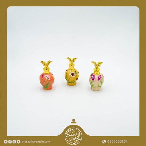 تحفة قارورة عطر مركزة ممزوجة بالسرامييك والزرقون