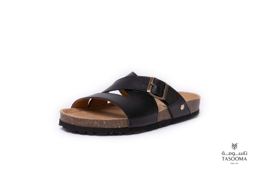 P نعال اسباني من تاسومة 22016 - BLACK