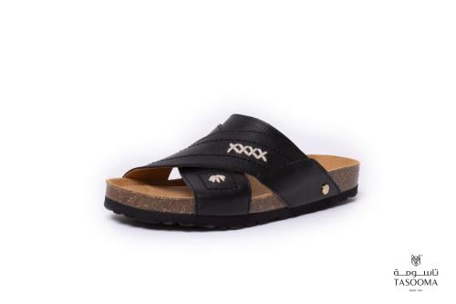 P نعال اسباني من تاسومة 22018 / BLACK