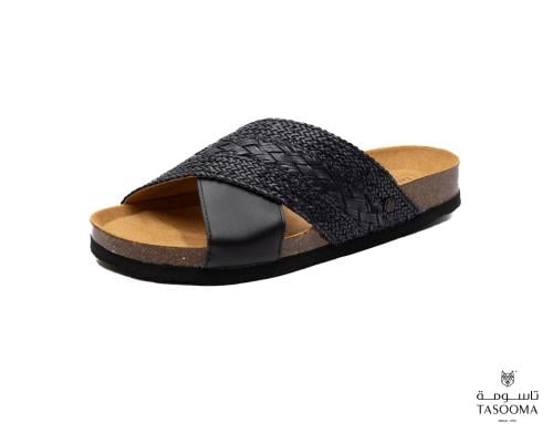 P نعال اسباني من تاسومة 22007 - BLACK