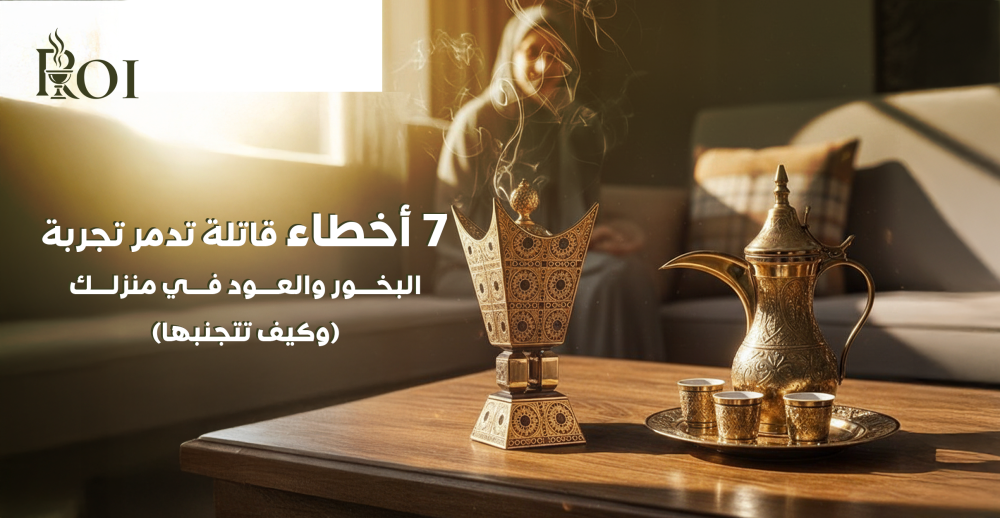 7 أخطاء قاتلة تدمر تجربة البخور والعود في منزلك (وكيف تتجنبها)