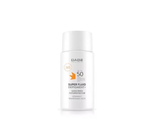 بابي دي بجمنت واقي شمس اس ب ف 50مضاد للبقع 50 مل | Babe Super Fluid Depigment Sunscreen Spf50 50ml