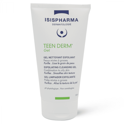 ISISPHARMA Teen Derm Gel Cleanser For Oily Skin 150 ml | ايزيس غسول للبشرة الدهنية وازالة حب الشباب150مل
