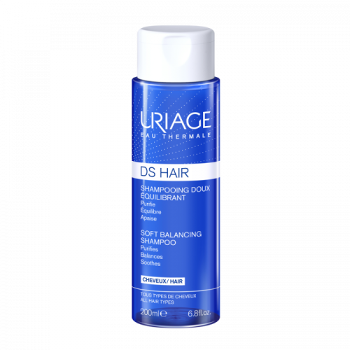 يورياج دي اس شامبو للشعر مضاد للقشرة الخفيفة يزيل القشرة الجافة والدهنية 200 مل | URIAGE Ds Hair Moderate Dandruff Shampoo with Piroctone Olamine, Soap-Free 200ML