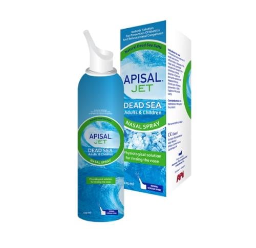 ابيسال بخاخ للانف 125 مل | Apisal Jet Dead Sea Adult & Child Spray 125 Ml