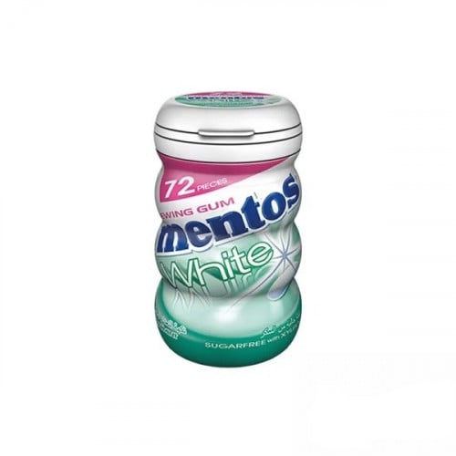 منتوس وايت جم بوتيل بنكهة النعناع علب 72 قطعة | Mentos White Spearmint Bottle 72 pcs