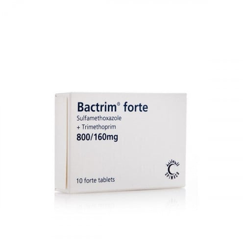 بكتريم فورت 160/800 مجم، مضاد حيوي - 10 أقراص | Bactrim Forte 800/160 Mg, Antibiotic - 10 Tablets