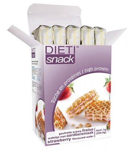 دايتي سناك ،ويفر بالفرولة | 5X41.9 GDieti Snack Strawberry Wafer 5X41.9 G