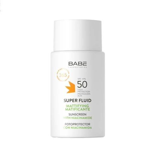 بابي - سوبر فلود ماتيفينج واقي شمس اس بى اف50- 50 مل | Babe Super Fluid Mattifying Sunscreen Spf50 - 50ml