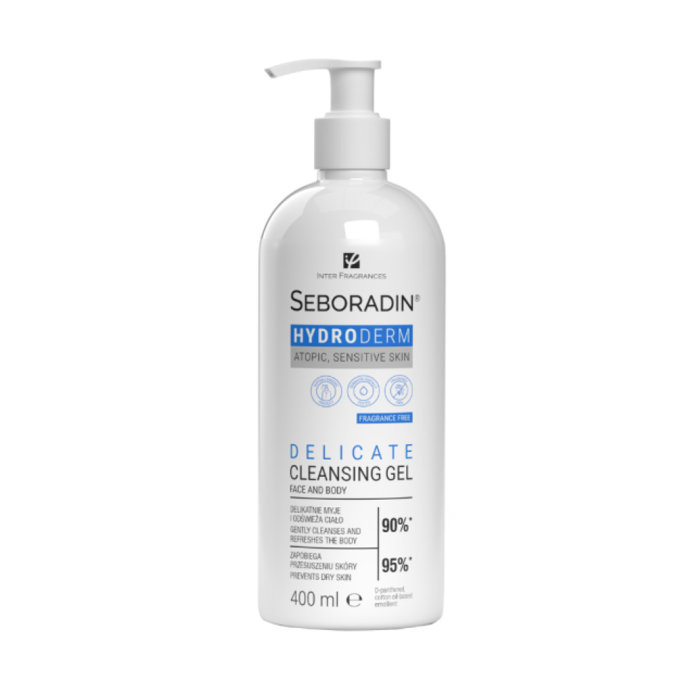 جل غسول الجسم سيبورادين هيدروديرم 400مل | Seboradin Hydroderm Delicate Cleansing Gel 400ml