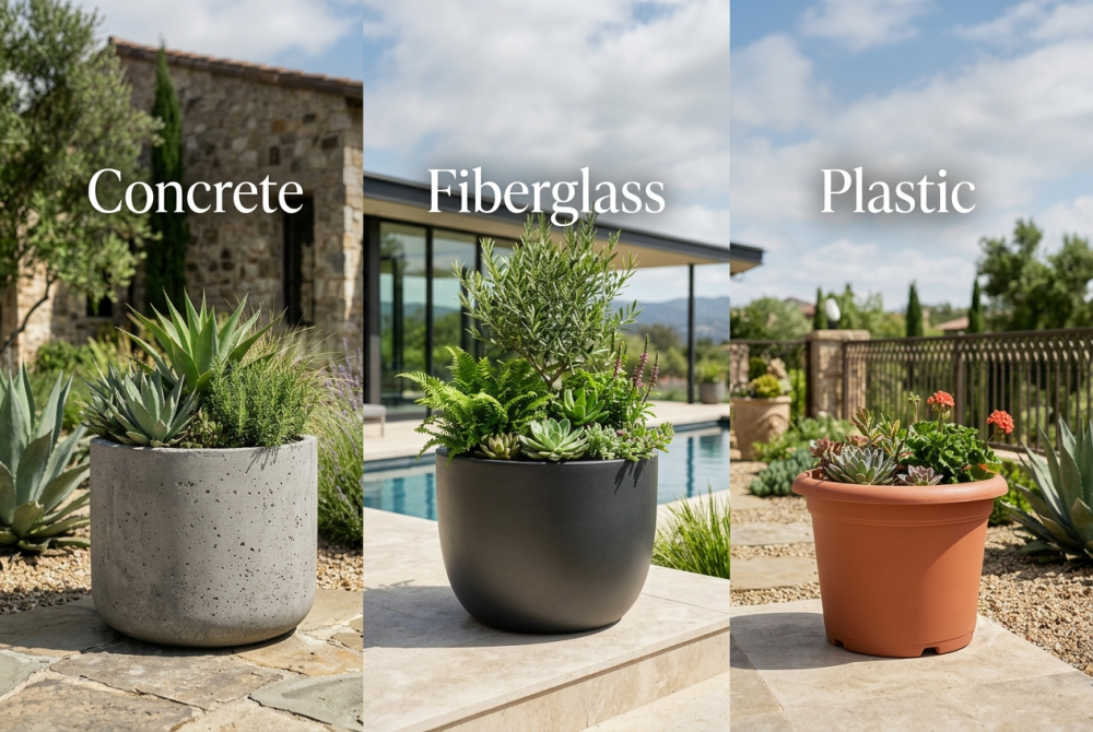Why Choose Fiberglass Planters Instead Of Concrete Or Plastic?
