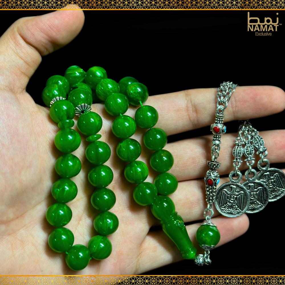 Muslim Islamic Bakelite 33 Prayer Beads Rosary Misbaha Sibha Tesbih 54 store grams AM116