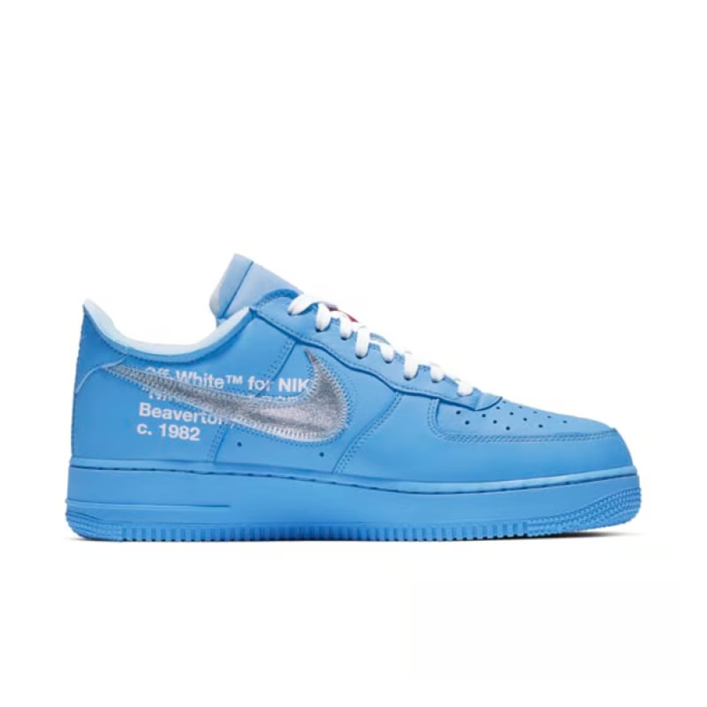 Off white university blue air force 1 hotsell