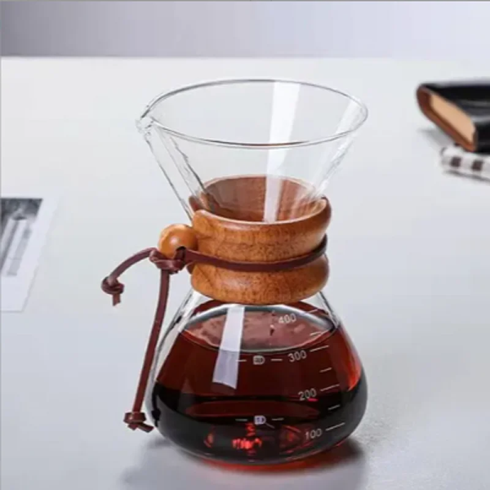وعاء مشاركة القهوة المخمر يدويًا