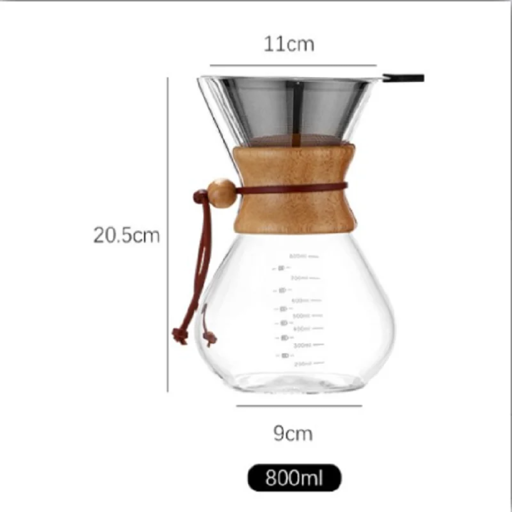 وعاء مشاركة القهوة المخمر يدويًا