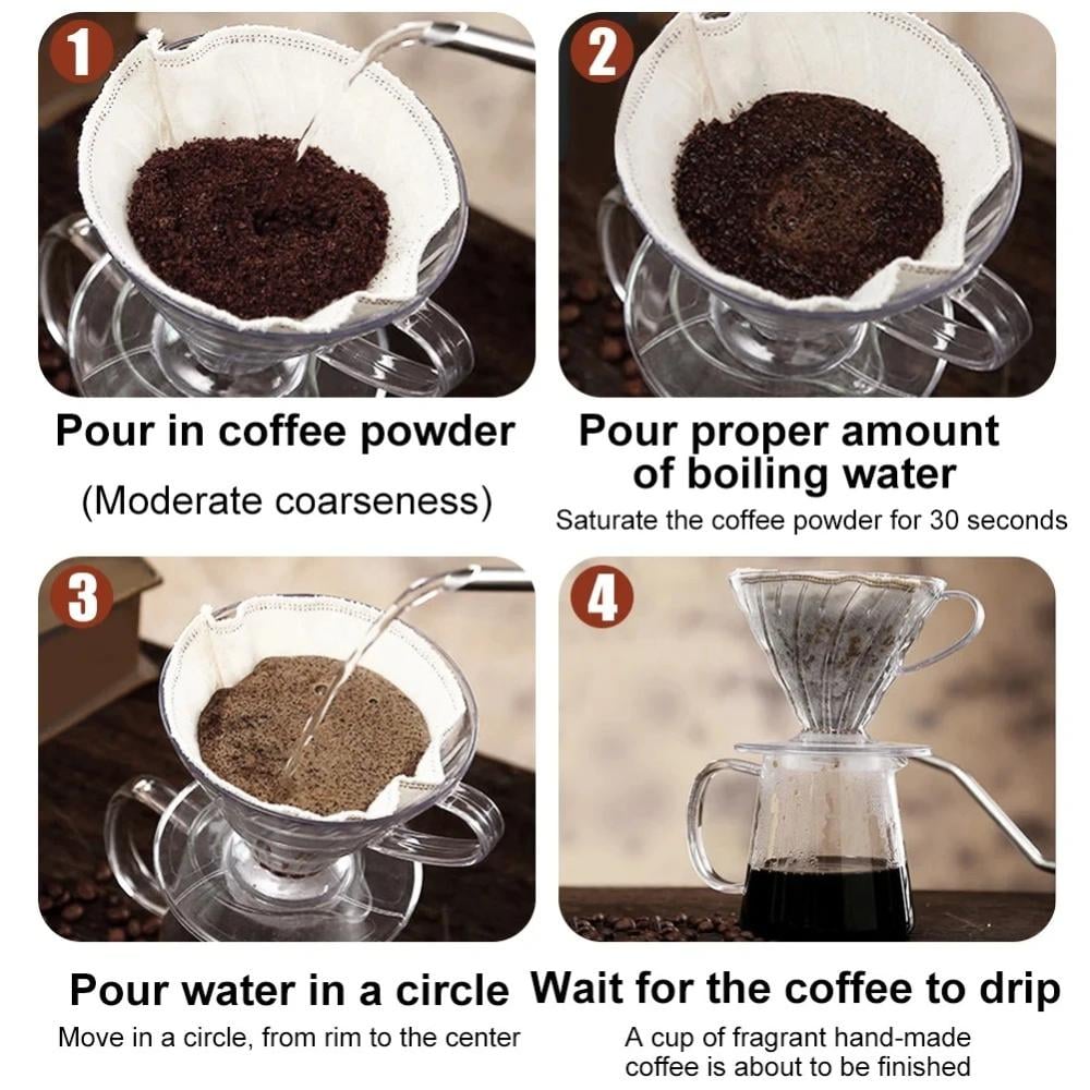 طقم تقطير القهوة بالصب