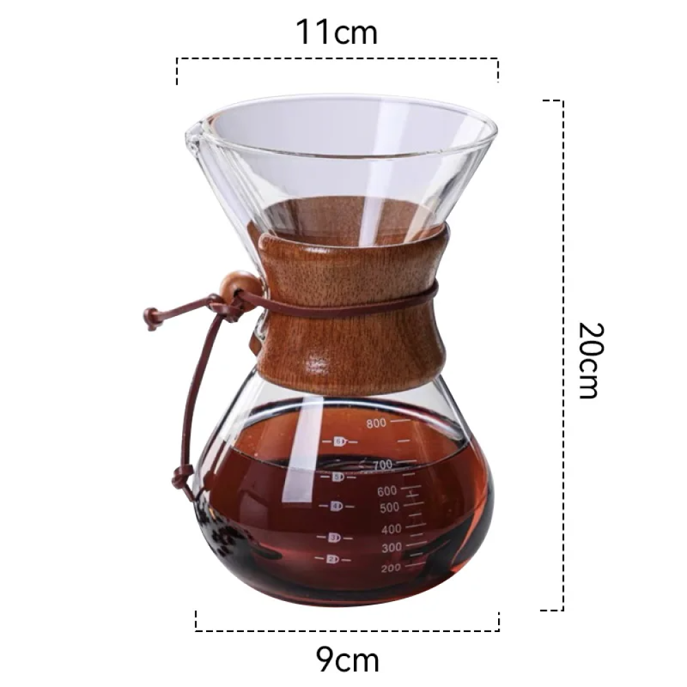 وعاء مشاركة القهوة المخمر يدويًا