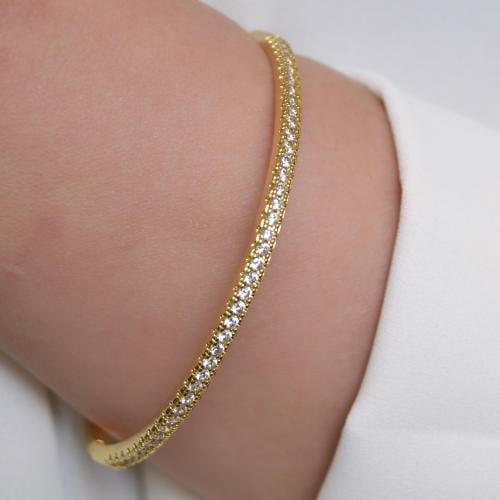 اسوارة Bangle مطلية بالذهب