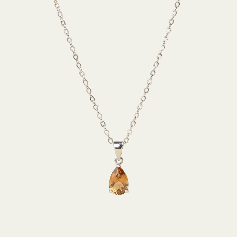 [N031] سلسال حجر الزلتانايت (متغير اللون) - فضة عيار 925