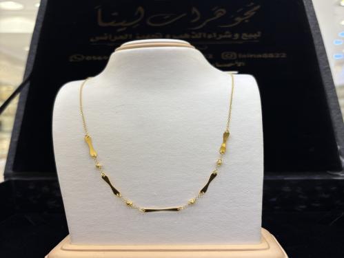 عقد الكور الإيطالية ذهب عيار 21
