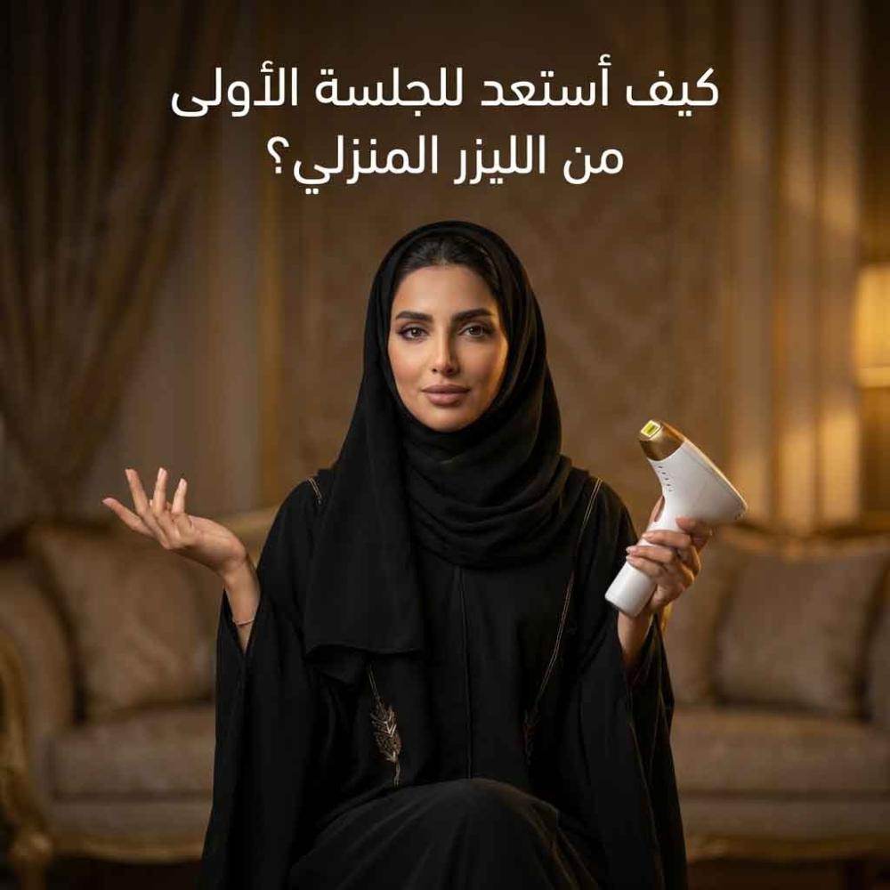 كيف استعد للجلسة الأولى من الليزر المنزلي