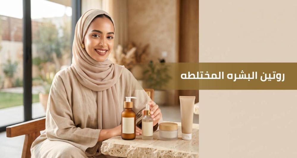 روتين البشرة المختلطة