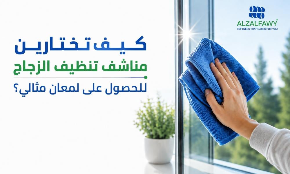 كيف تختارين مناشف تنظيف الزجاج للحصول على لمعان مثالي؟