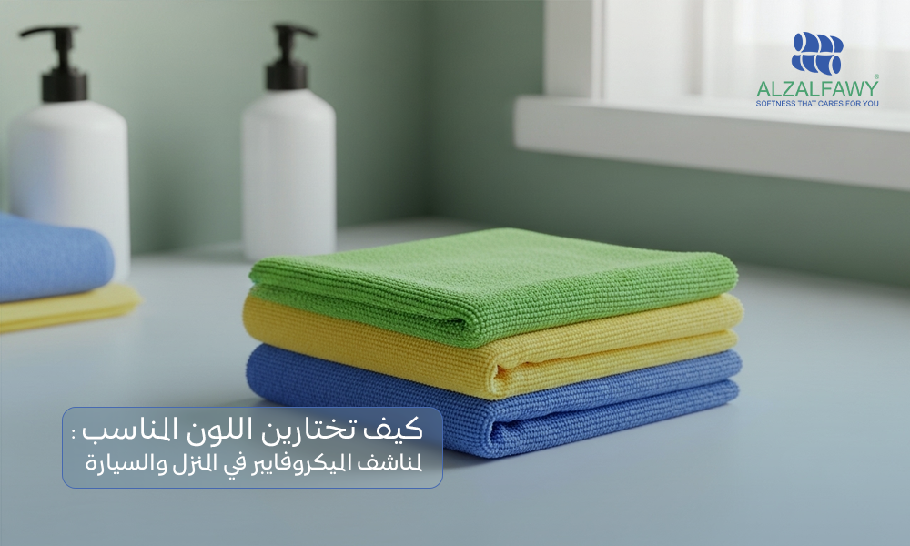 اختيار لون مناشف ميكروفايبر من متجر الزلفاوي