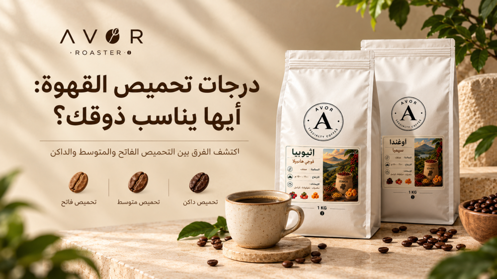 درجات تحميص القهوة: أيها يناسب ذوقك