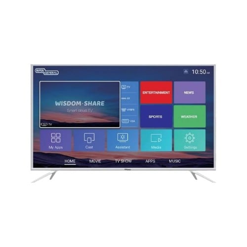 شاشة سوبر جنرال - 65 بوصة -سمارت UHD فضي KSGLED65H...