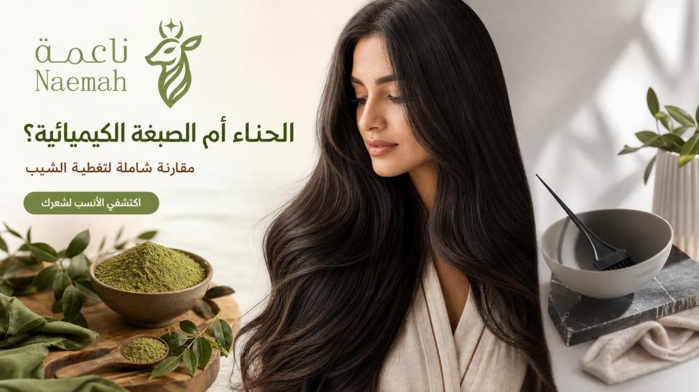 الحناء أم الصبغة الكيميائية؟ مقارنة شاملة لتغطية الشيب