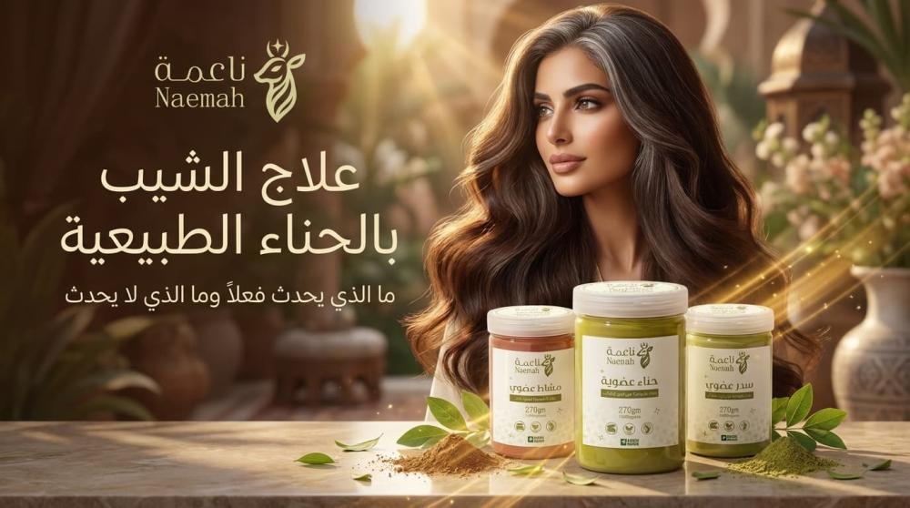 علاج الشيب بالحناء الطبيعية — ما الذي يحدث فعلاً وما الذي لا يحدث