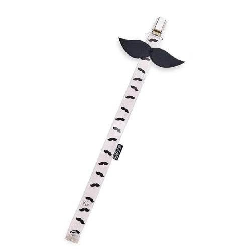 BABYJEM PACIFIER HOLDER PRINT GREY